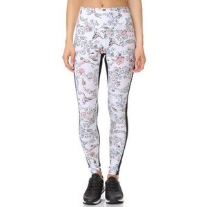 Lucas Hugh London Floral Print Leggings With Zipper Pocket Size Small